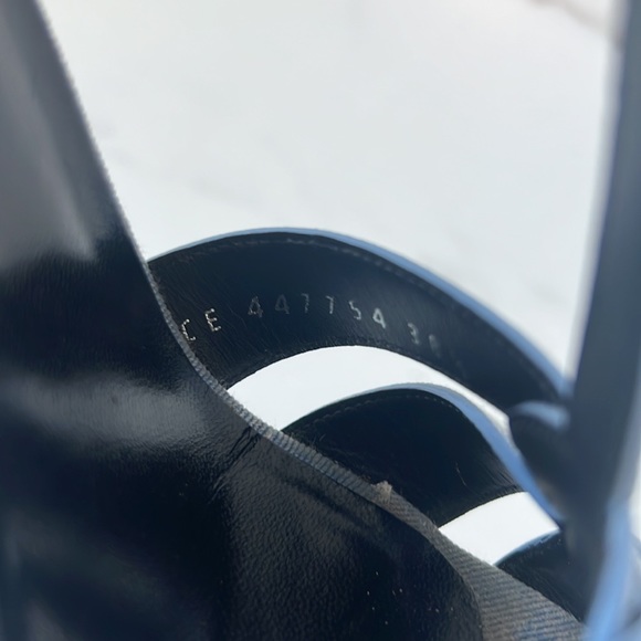 Saint Laurent Tribute Sandal Blue Jean 38.5 👖 👠 - Picture 8 of 10